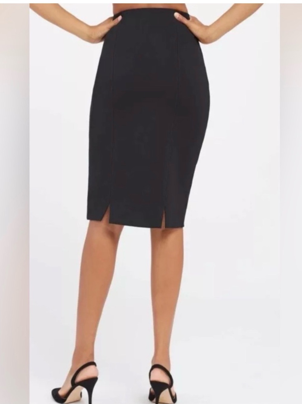 SPANX Women’s Size S Black Stretch Pencil Skirt Sleek High-Waist Versatile